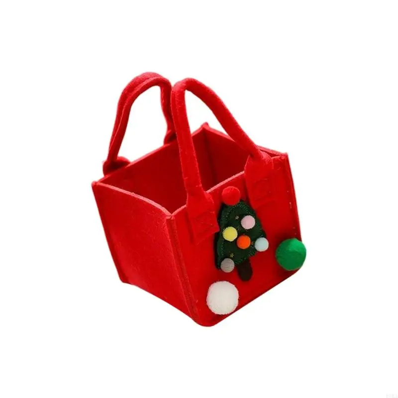 Holiday Felt Storage For Christmas Gifts And Decorations Large Capacity Hand Carry Design Bag with Handle