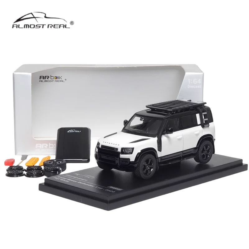 1:64 Land Rover Defender 90 110 75th Anniversary diecast alloy model, children's collection toys, children's holiday gifts.