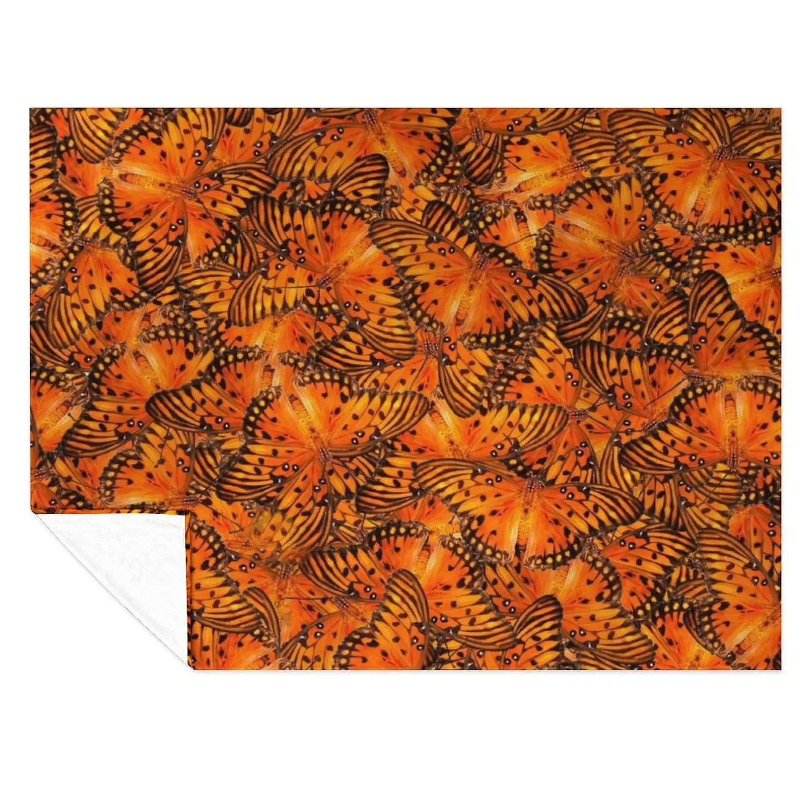 

Gulf fritillary butterflies Throw Blanket Nap Comforter For Baby Soft Plaid Blankets