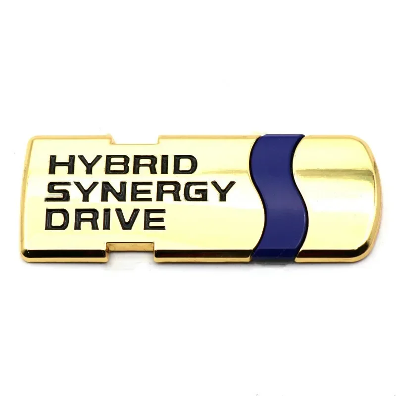 3D Metallo Nero Cromato IBRIDO Synergy Drive Logo Emblema Auto Parafango Distintivo Tronco Decal Per Toyota Camry Auto Adesivo Accessori