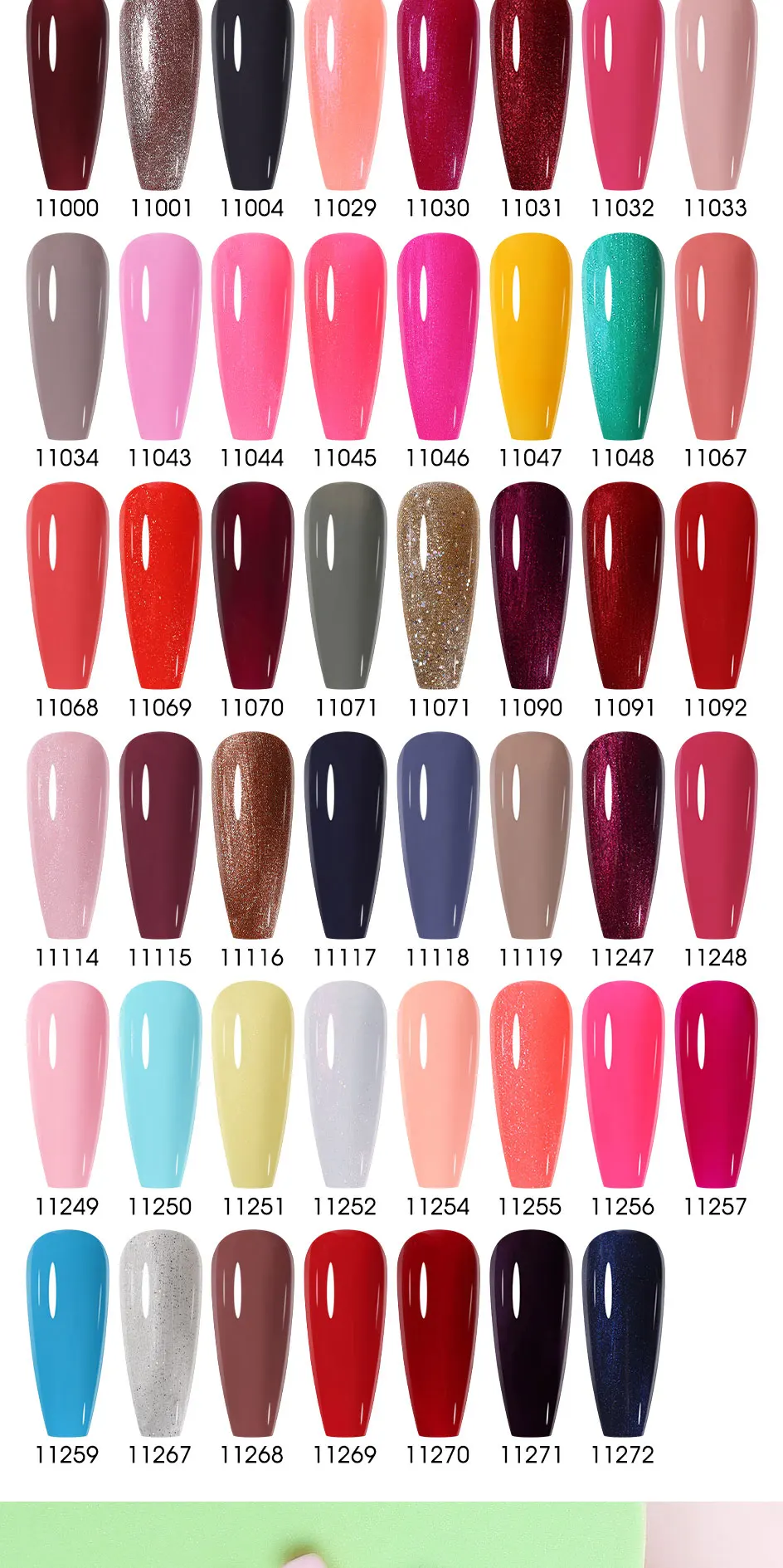 Arte Clavo 4-teiliges Gel-Nagellack-Set 15ml HEMA TPO-frei, ablösbar, UV-LED, Nude Braun Orange, langanhaltend, Nagelkunst, Maniküre für zu Hause – Detail 6