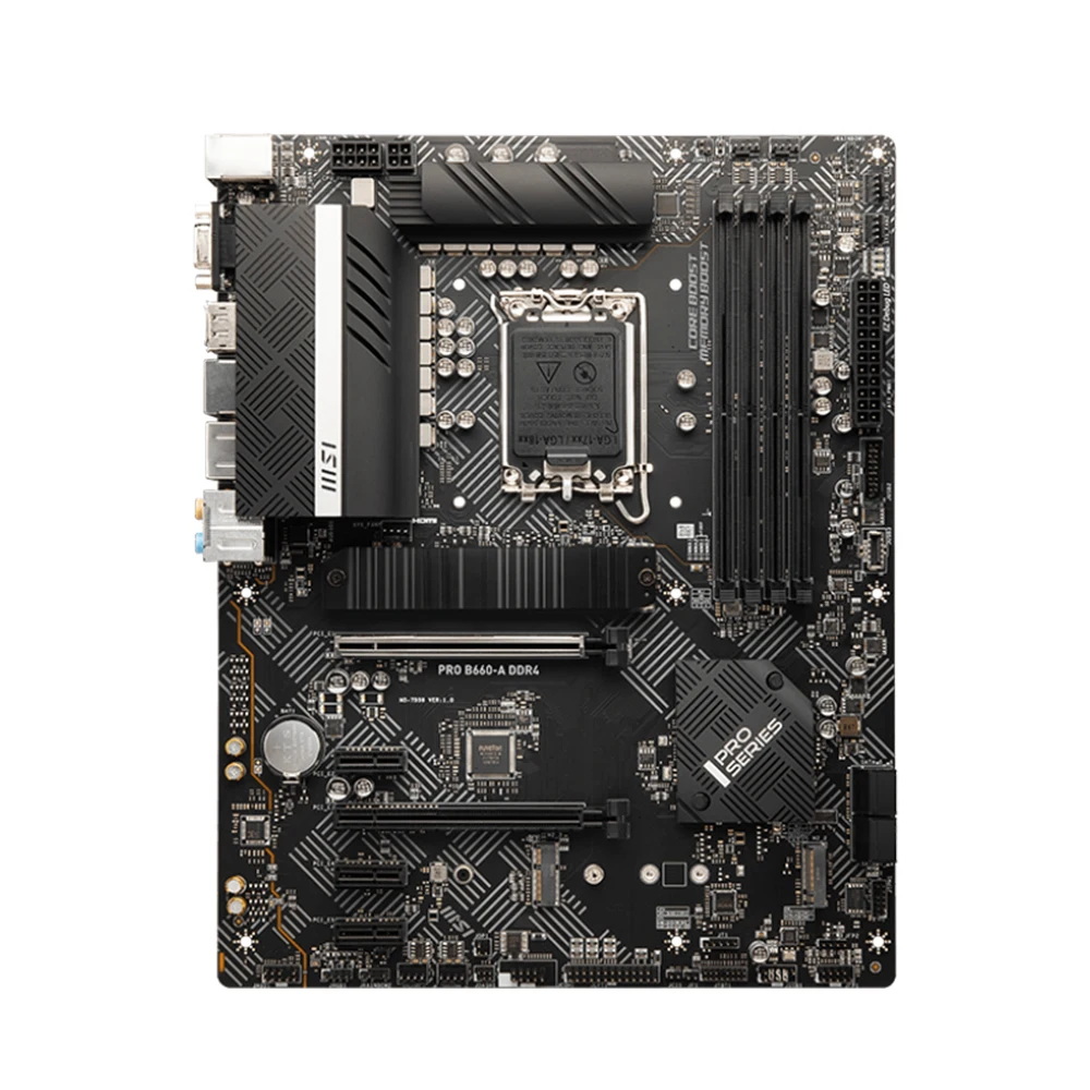 Imagem -03 - Msi-pro Motherboard B660-a Ddr4 Suporte Cpu Processadores Intel Core12ª Geração Memória Ddr4 128gb2x Slots M.2 Usb 2.0