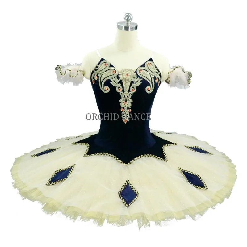 

Professional New Coming High Quality Kids Girls Navy Velvet Tutus Ballet