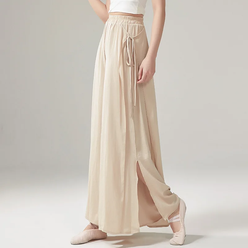 

Customized Chinese Dance Modern Jazz Dance Practice Clothes Yoga Classical Dance Pants Women's Loose and Elegant Wide Leg Pants