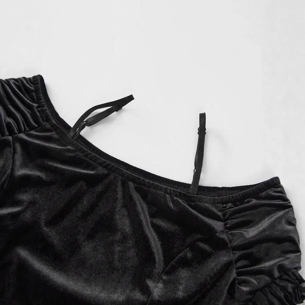 Vintage gótico veludo fora do ombro feminino sexy bodycon vestido de renda bordado mini vestido de malha mangas sino em camadas vestidos retro