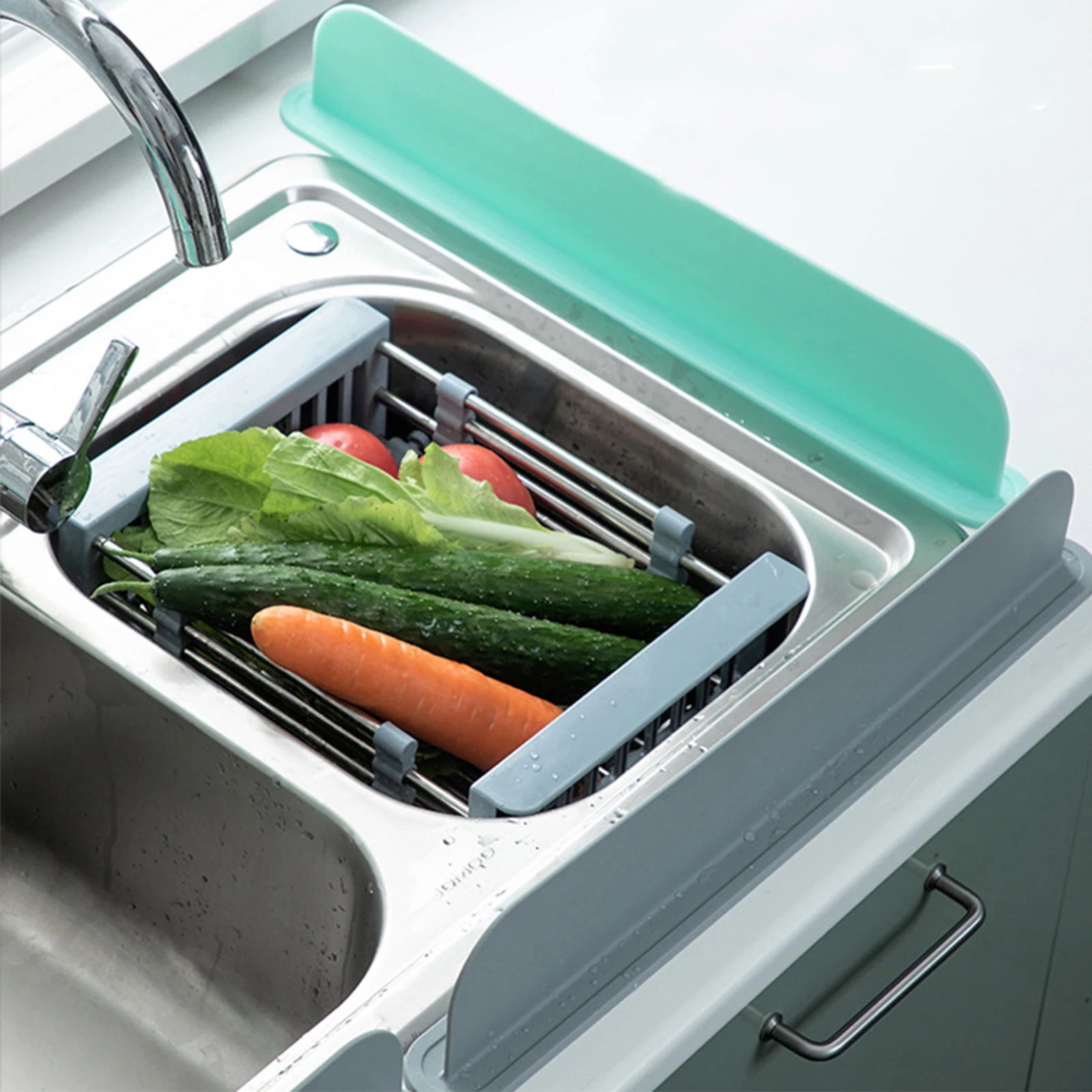 حاجز مياه حوض المطبخ ، تركيب سهل ، لوح جزيرة ، تجهيزات حمام