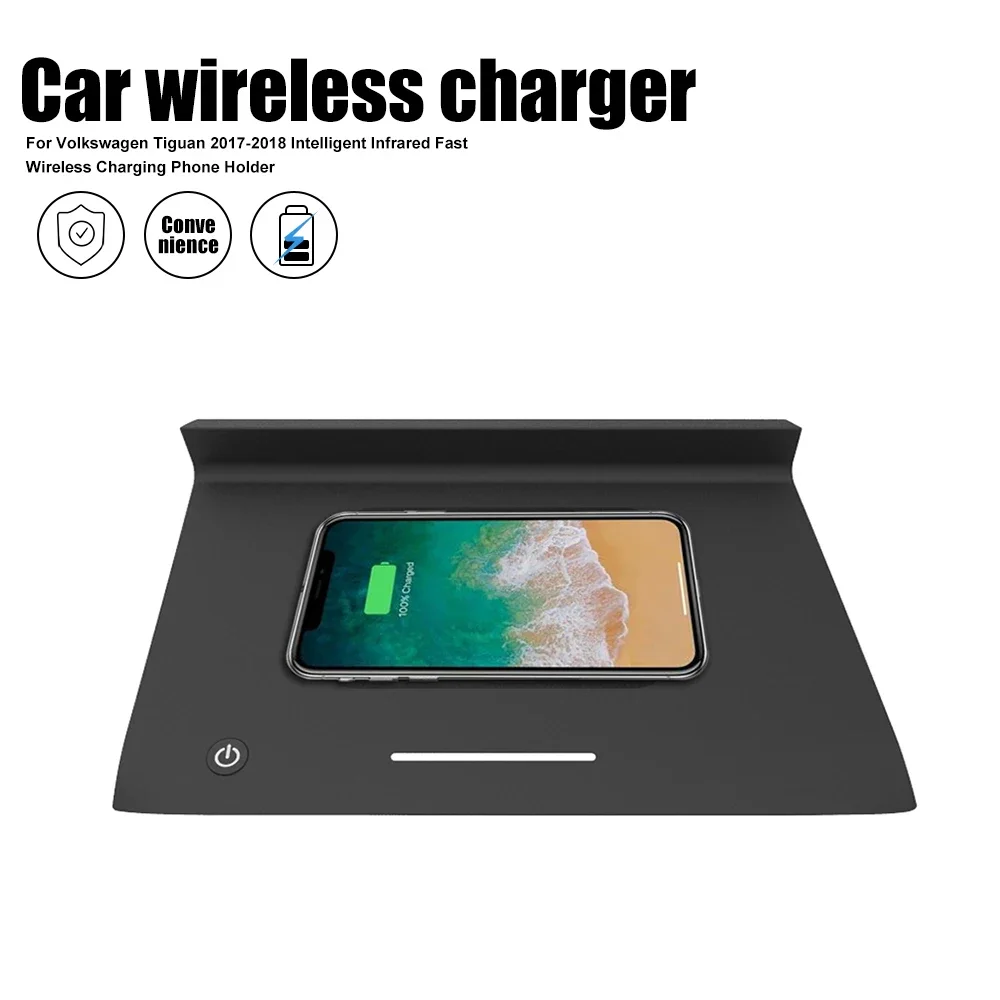 

New product wireless fast charger Car Wireless phone charger Special For Volkswagens Tiguan 2017-2018