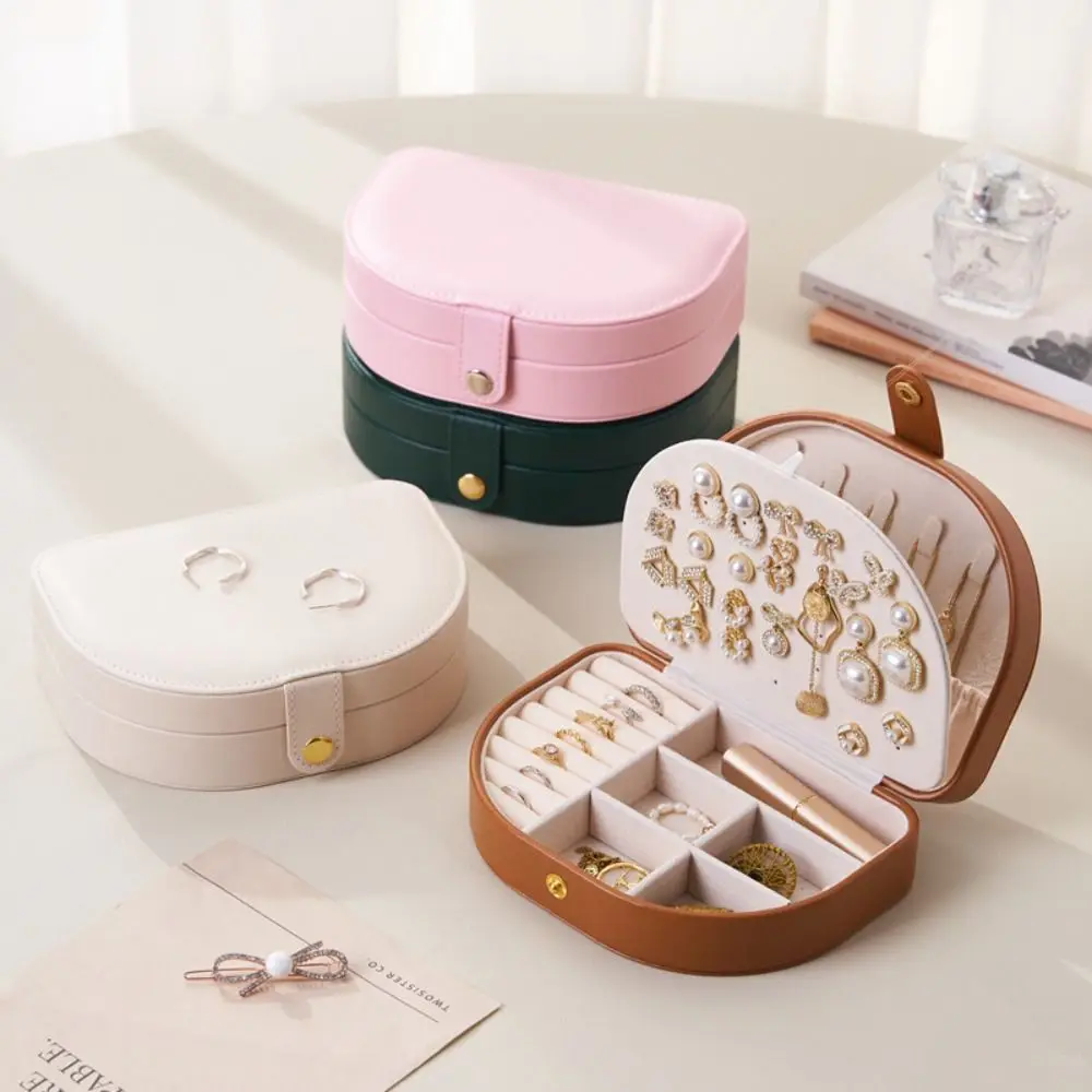

PU Leather Jewelry Packing Bag Rings Necklace Large Capacity Jewelry Display Box Organizer Bracelet Earrings Storage Case