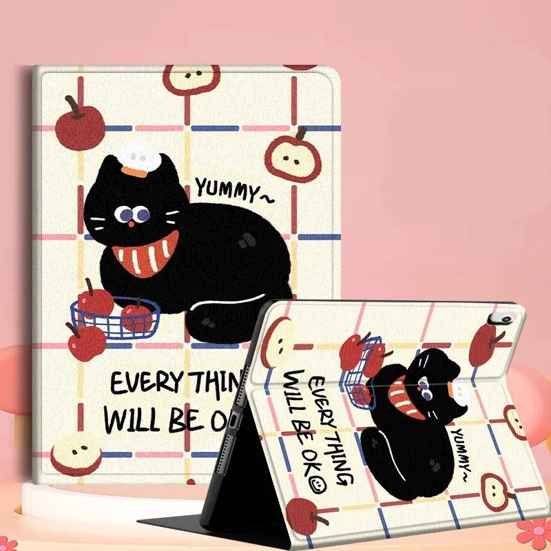 

Black Cat Create Illustration For iPad Air Mini 9.7 2 4 5 11 6th 7th gen 13 3 1 2 4 5 6 7 7.9 10.9 10.5 Inch Tablet Case