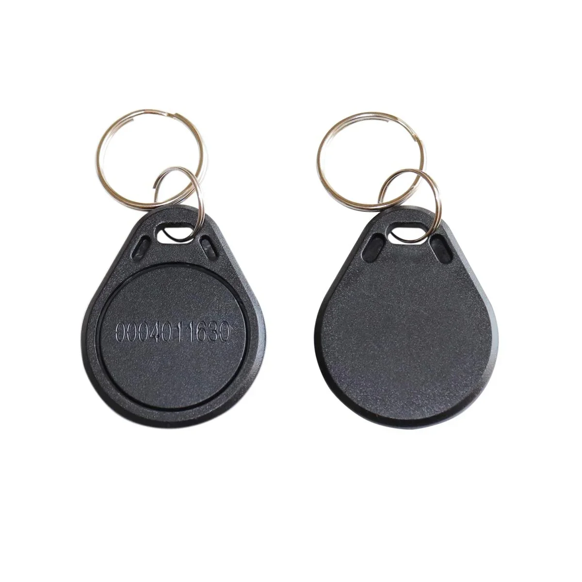 

10pcs 125kHz TK4100 RFID Keyfobs - Black ABS Proximity ID Tokens for Access Control System, EM4100 Compatible (Read-Only)