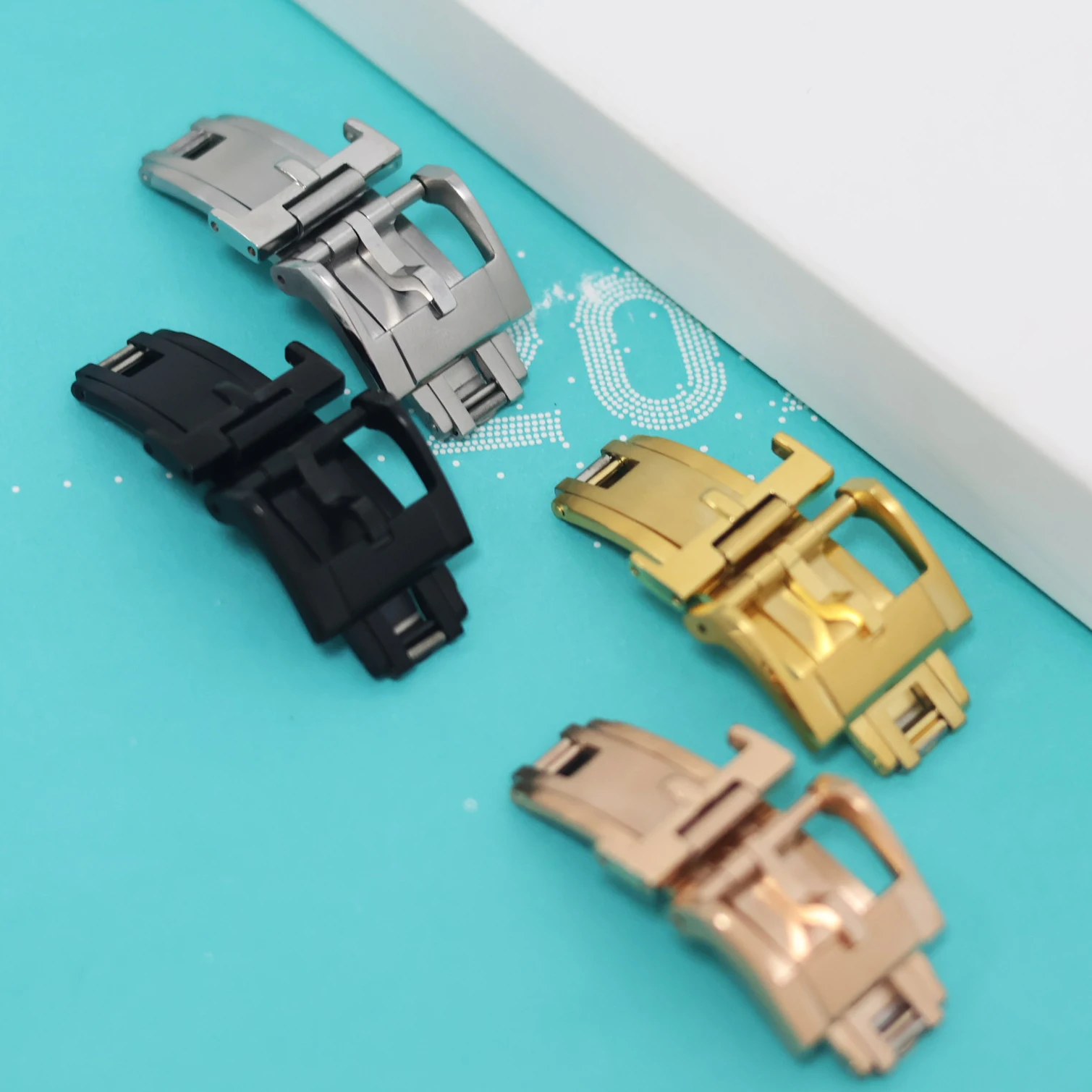 Spring Deployant Clasp 16mm 18mm Perfect Fit for Hermès Rolex Cartier Patek Philippe Watch Original Repalcement Watch Band Clasp
