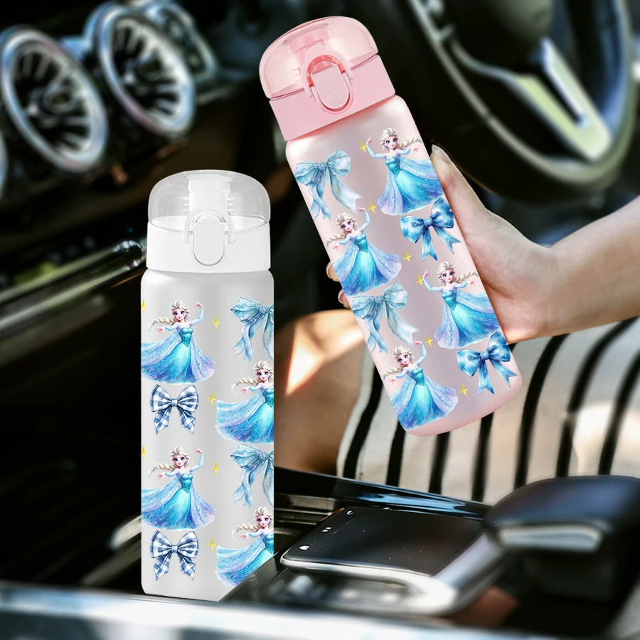 1 قطعة ديزني إلسا/القوس/نمط 26 أوقية زجاجة مياه بلاستيكية كوب رياضي كهدية عيد ميلاد/العودة إلى المدرسة