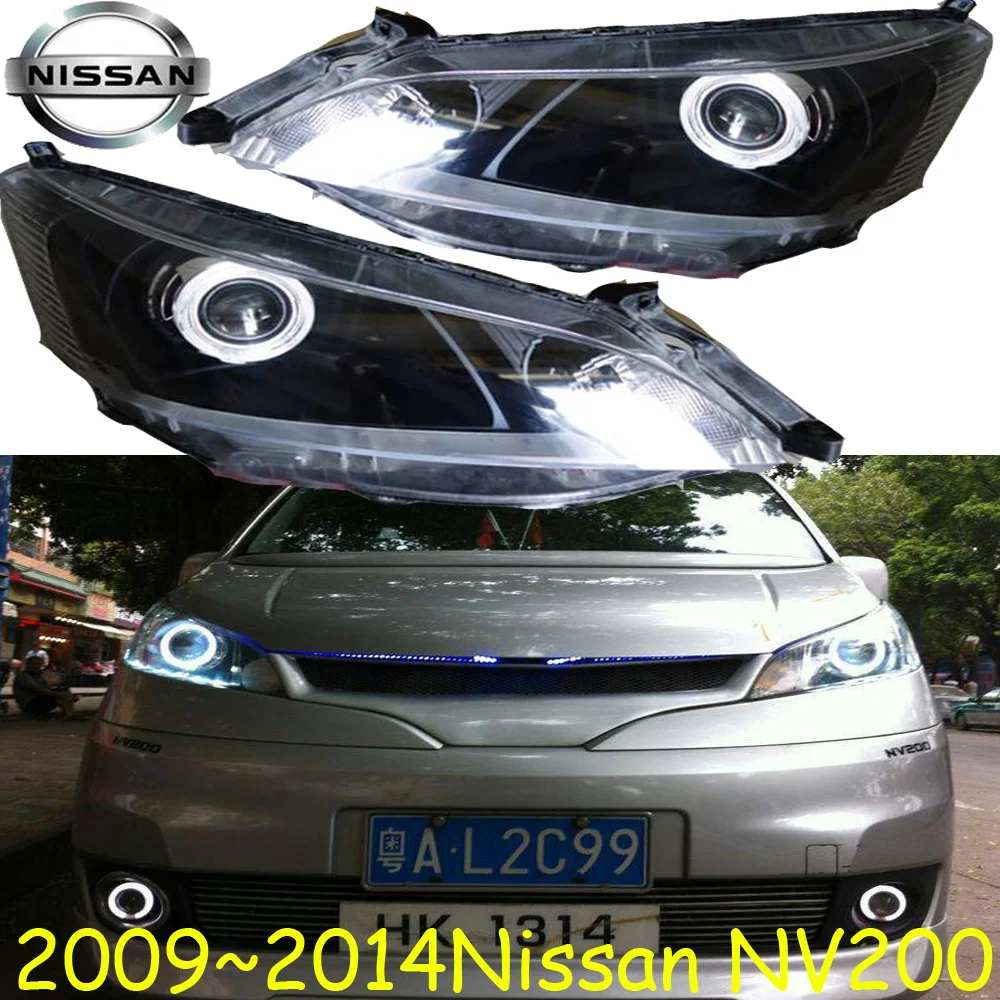 car bumper headlamp for Nissan NV200 headlight 2009~2015y LED DRL car accessories HID xenon for Nissan NV200 fog light