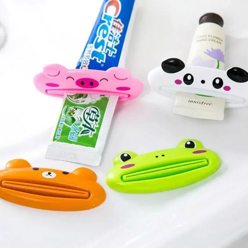 Bathroom Accessories Home Tube Rolling Holder Squeezer Cute Cartoon Rolling Toothpaste Squeezer Cartoon Toothpaste Dispenser