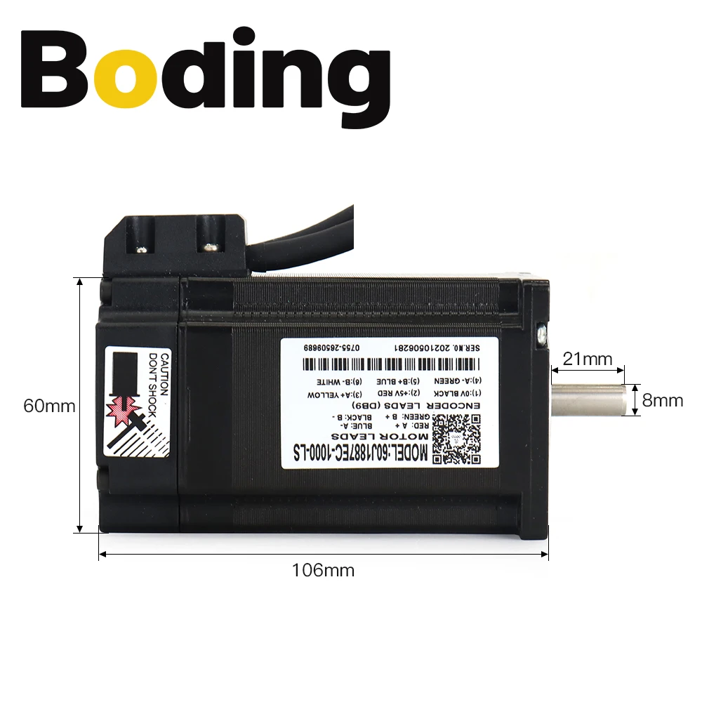 Imagem -02 - Jmc-kits de Motorista Híbridos do Servo Motor Deslizante do Laço Fechado 2phase Nema24 3n.m 2000rpm Eixo 5a mm 2hss57 Mais 60j1887ec para o Cnc