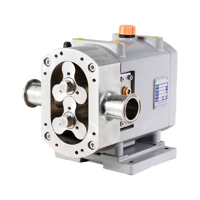 Stainless Steel Oil Cam Rotor Stator Mortar Pump Food Grade Sanitary Mini Rotary Lobe Pump For Chocolate Honey