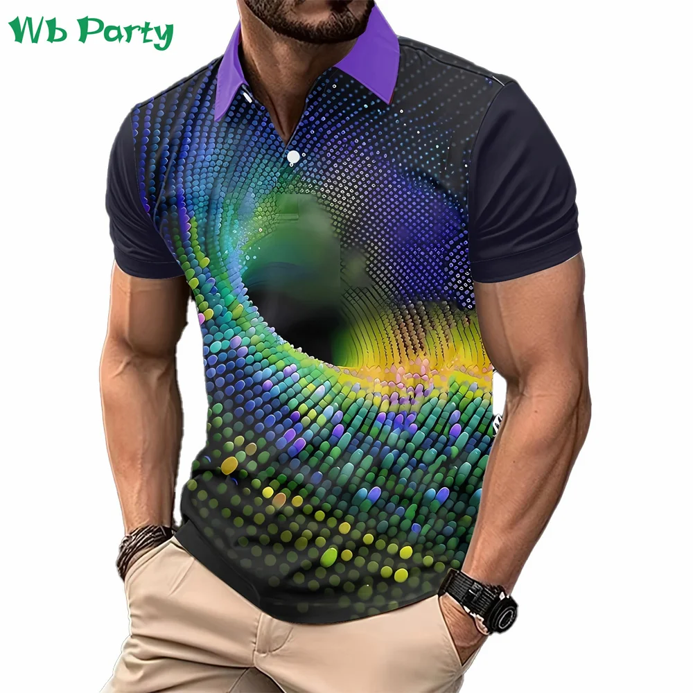 

Vintage 3D Print Men's Shirts Lapel Polo Shirts for Men Fashion Men's Clothing T shirt Men Summer Breathable Mens Polo Shirts