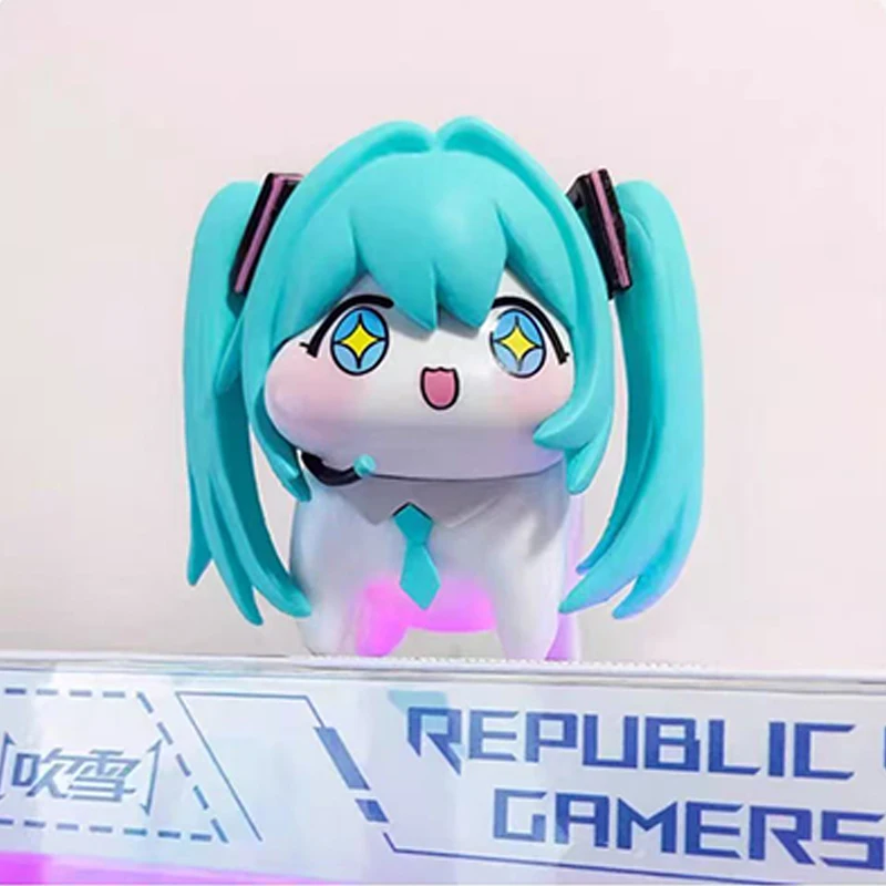 Hatsune miku dori figuras de ação anime kawaii pvc boneca figuras modelo dos desenhos animados ornamentos desktop console central do carro decoração