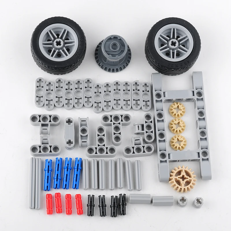 

4WD Rear Drive/Front Drive Technological Building Blocks DIY Cars Parts Mechanical MOC Bricks Assembled Model Toys Gift