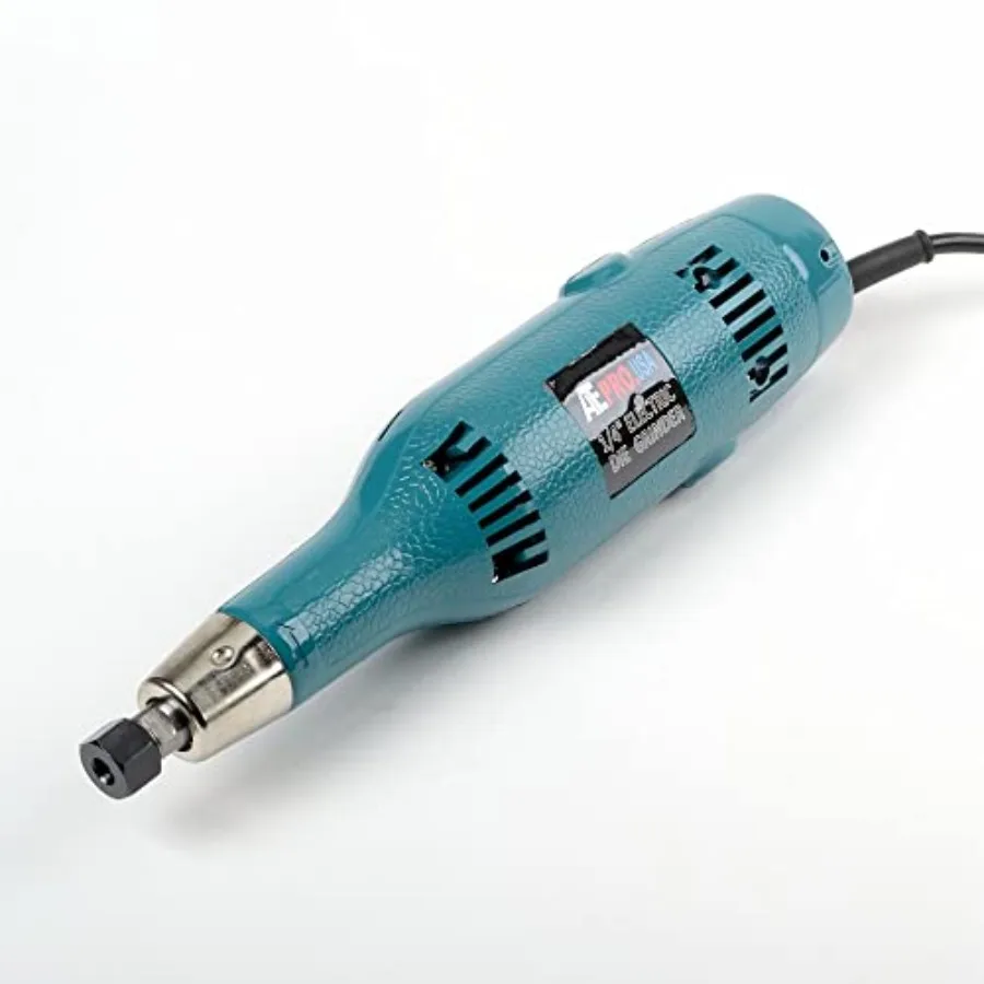 

1/4" Electric Die Grinder with AC/DC Switch Lightweight Manueverable 25 000 RPM Grinding Stones Included