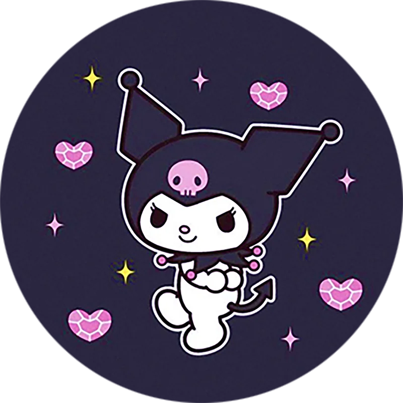 Mobile Phone Holder KUROMI Phone Socket Circular Ring Holder Smart Phone Holder Extended Mobile Popping Support For iPhone16 Max