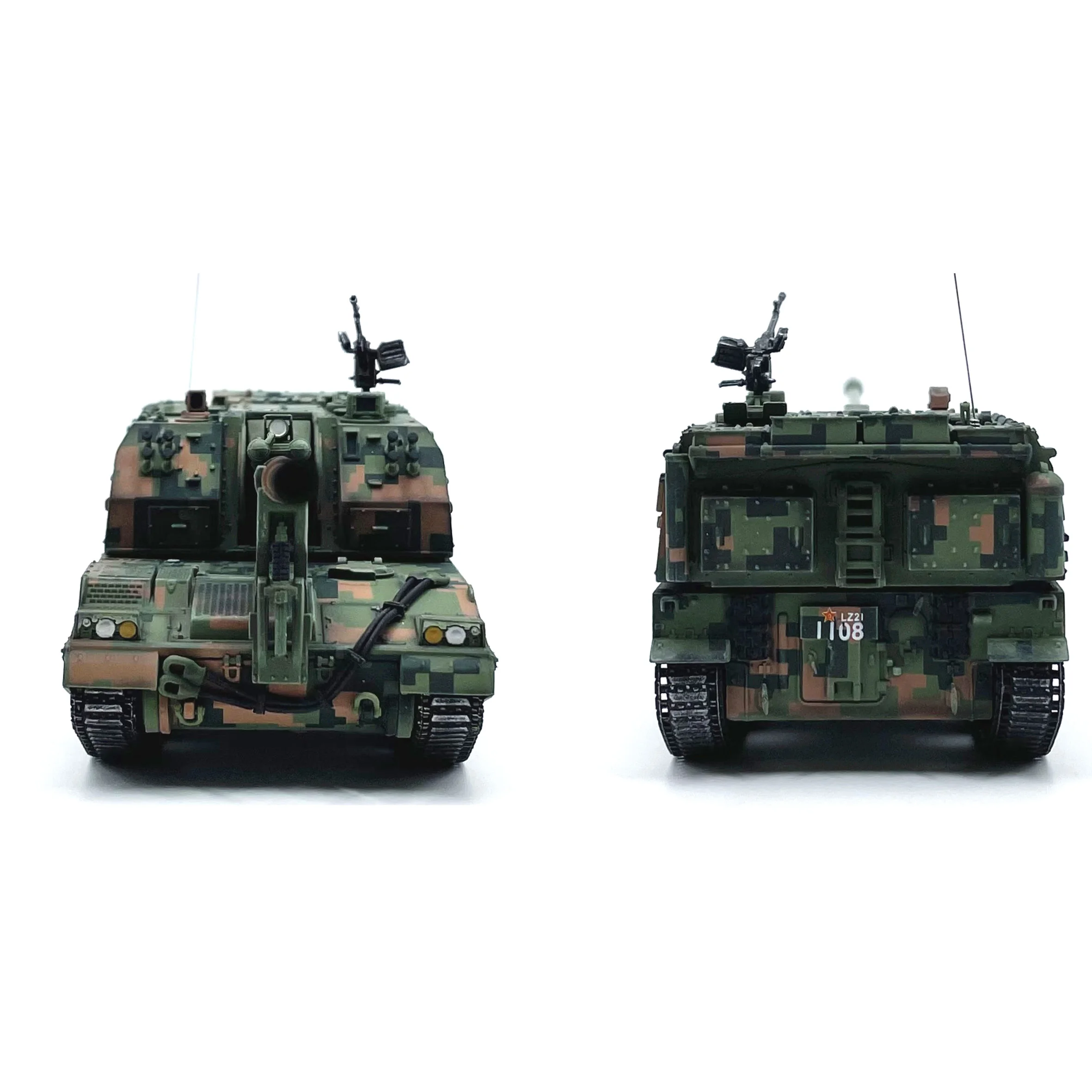 UNS 1/72 Chinese PLZ-05 Type 155MM Self Propelled Tank Model (Exercise Camouflage) Finished product model