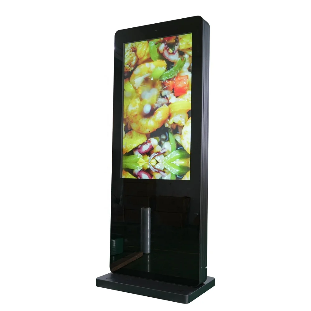

43 Inch Outdoor Vertical Floor Stand Digital Signage Touch Screen Kiosk Advertising Player Display Screen OEM LCD Metal Kiosk