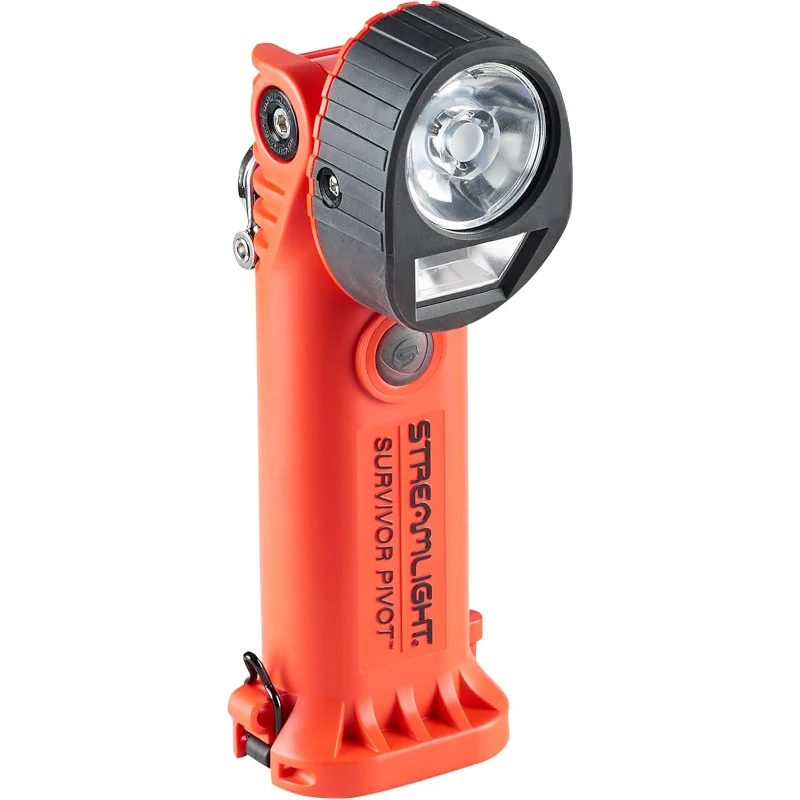 

Streamlight 91838 Survivor Pivot USB 325-Lumen Right Angle Articulating Dual Beam Rechargeable Flashlight with Magnet and Clip