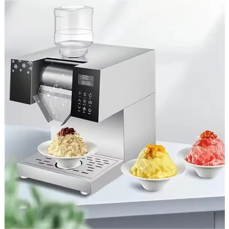 

Engine-Powered Snow Flower Snowflake Crusher Shaved Ice Shaver & Bingsu Machine Snow Cone Cream Maker
