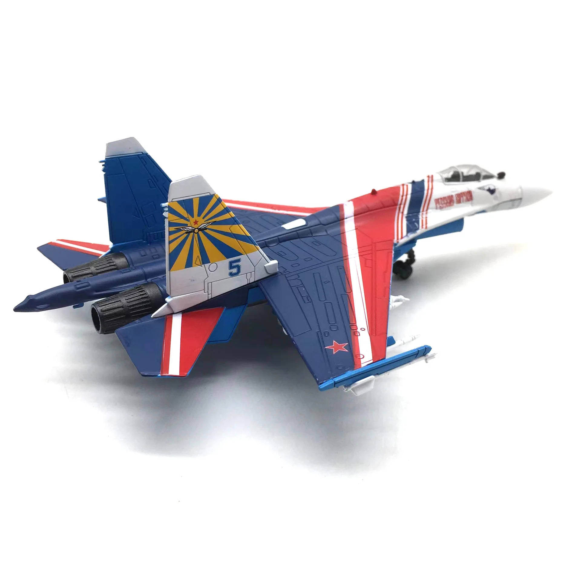 Aircraft Replica Model 1/100 Scale Metal Alloy Russian SU-35 Fighter Simulation Model Miniature Airplane model Toy Collectible