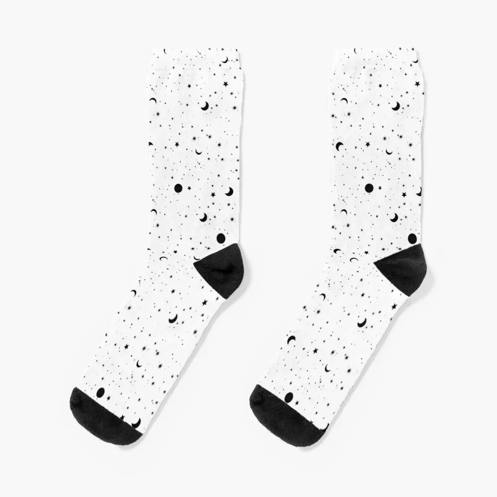 

Black Universe Socks retro warm winter funny gifts new year Socks Female Men's