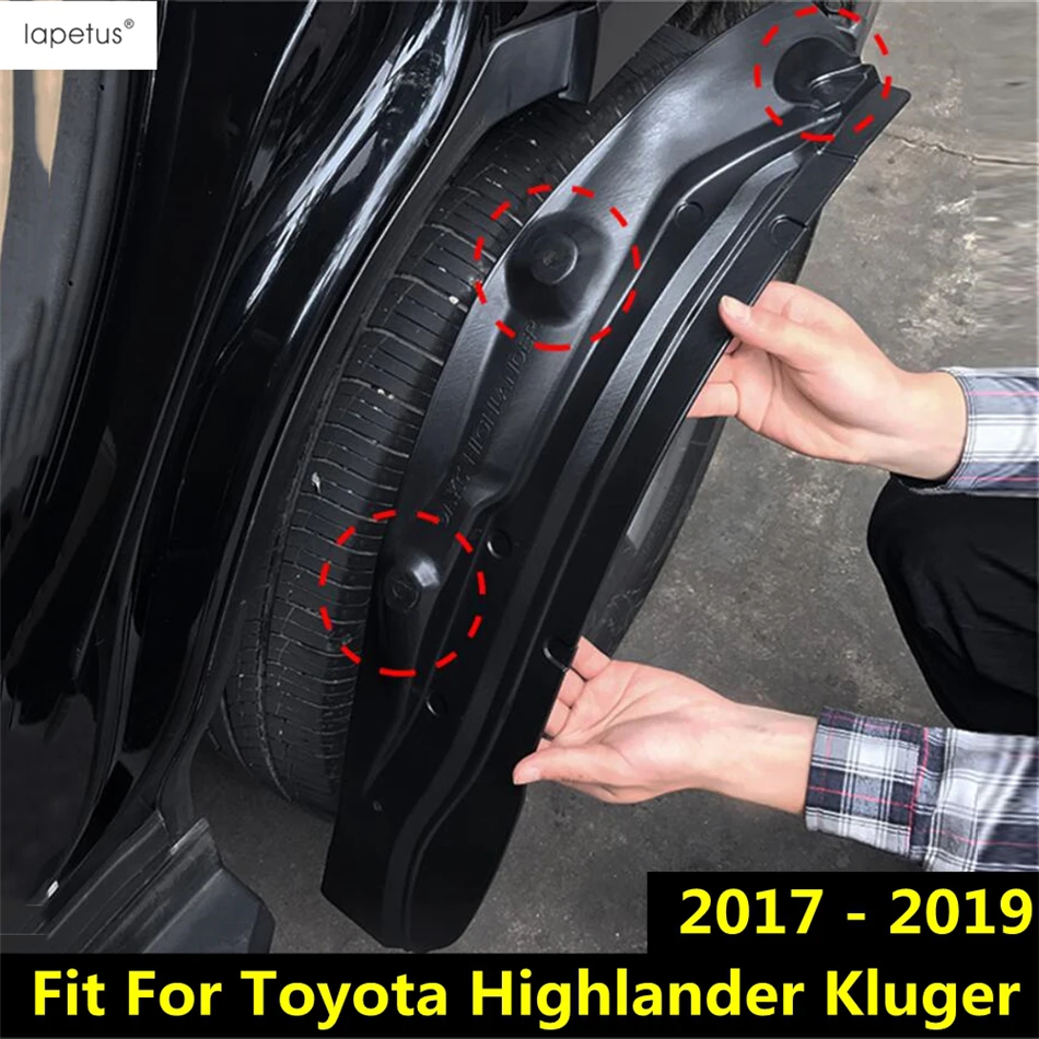 

Car Rear Splash Guards Mud Flaps Wheel Fender Protective Cover Trim Plastic Accessories For Toyota Highlander Kluger 2017 - 2019