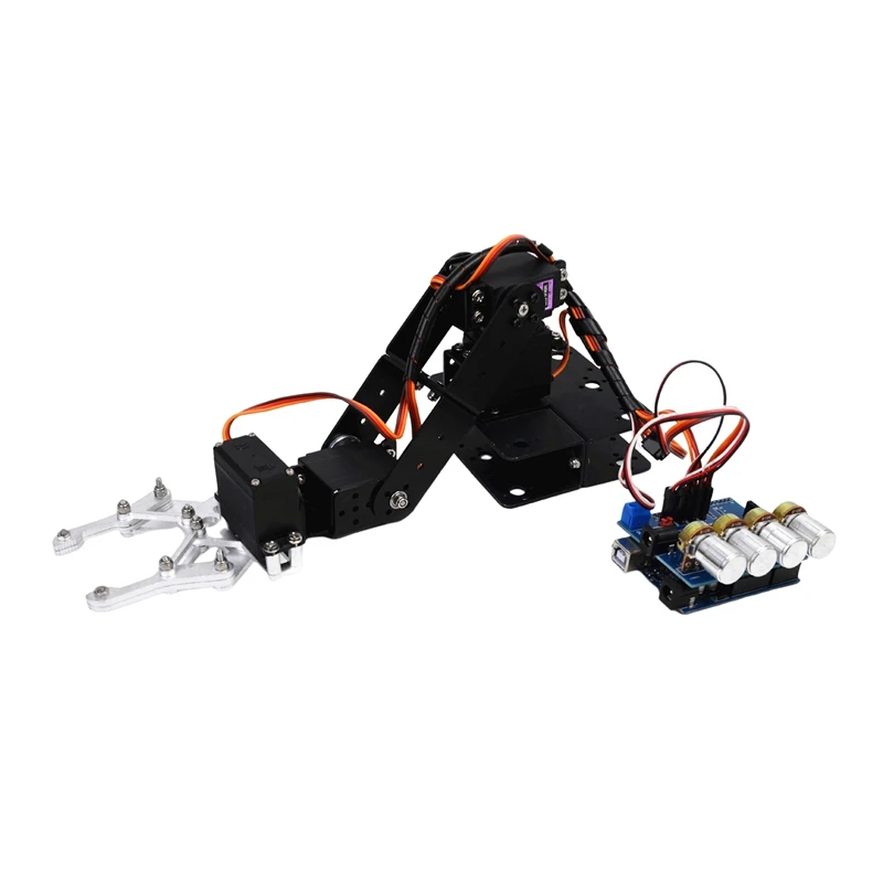 Bras robotique en métal assemblé pour kit Ardu37, pièces de robot jouet bricolage, accessoires, 4DOF, SNAM5300, 1 PC