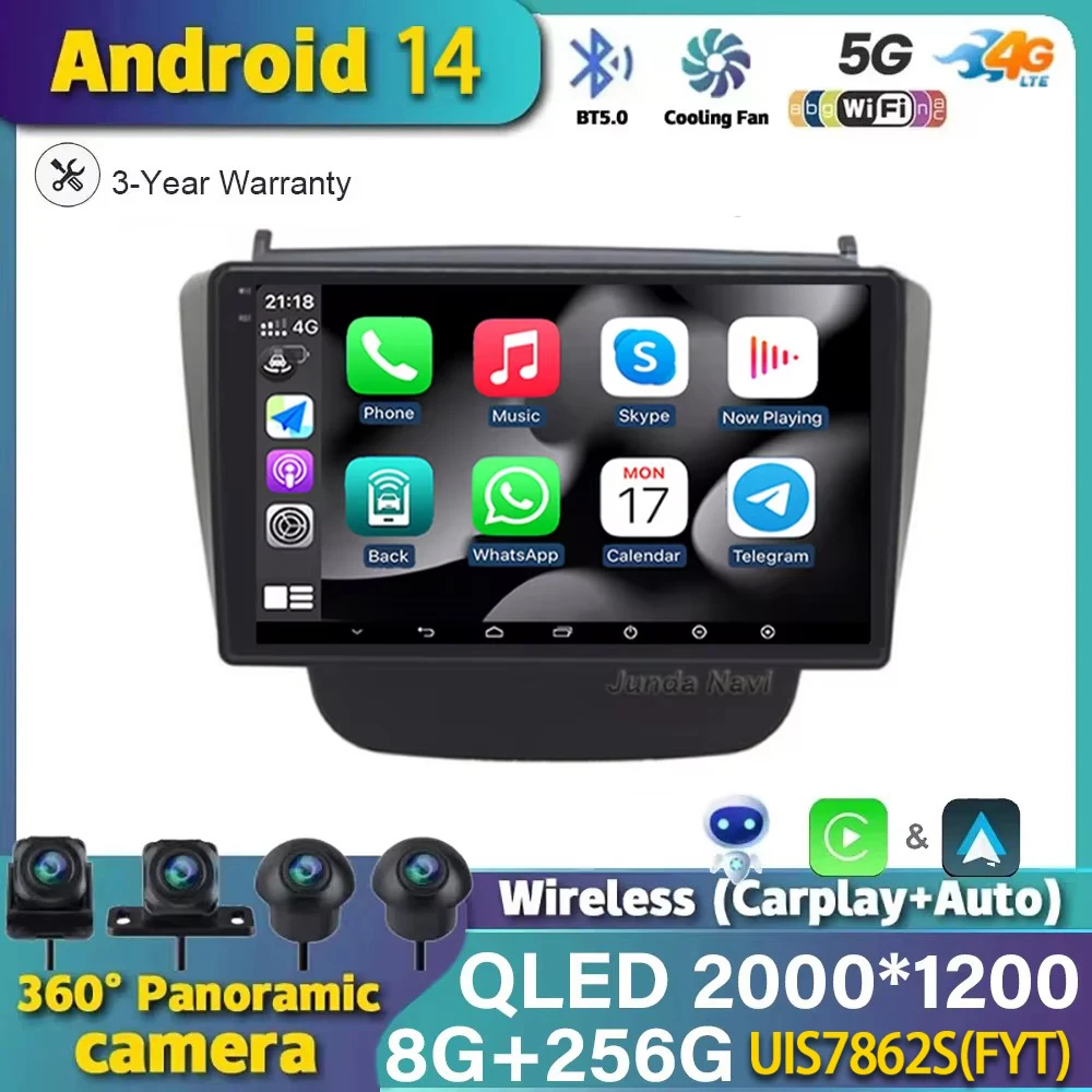

Android 14 For ROVER MG MG5 2007-2015 Car Radio Multimedia 4G WIFI Video Player Navigation GPS Carplay Stereo Split Screen QLED