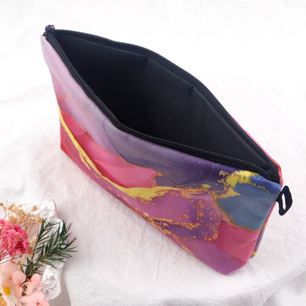 Marble Starry Sky Cosmetic Bags Portable for Women Sun Moon Face Travel Storage Bag Lipstick Cosmetics Small Bags Organizer Case