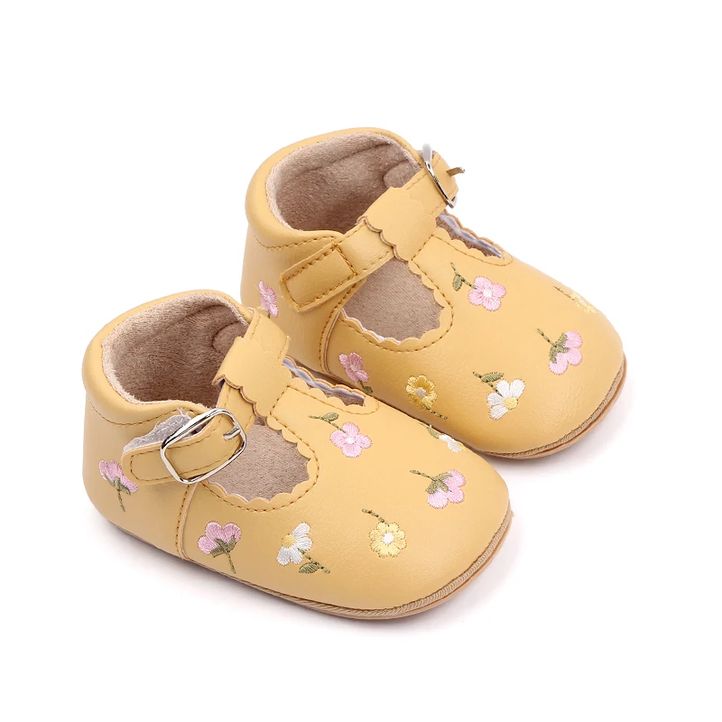 Baby Summer Sandal Embroidery Flower Design Spring and Autumn Style