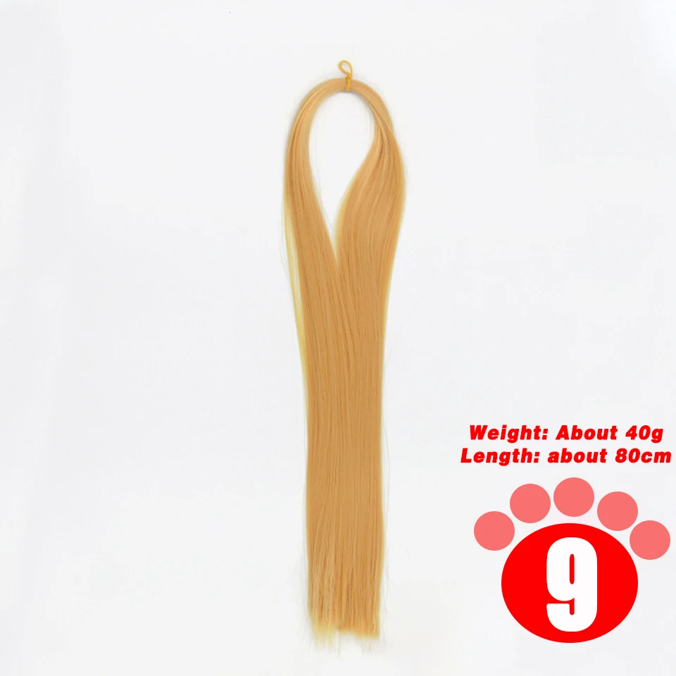 80CM 1/3 1/4 1/6 SD Doll Hair Accessories Salon Ob Heat Resistant Doll Wig Hair Hand Woven Modified DIY Hair Grafting Hair