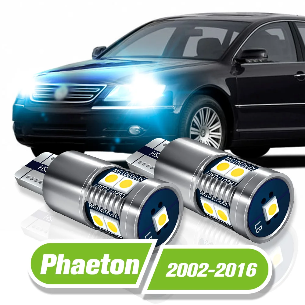 ไฟจอดรถ VW Volkswagen Phaeton LED 2ชิ้นโคมไฟกวาดล้าง2002-2016 2008 2009 2010 2011 2012 2013 2014อุปกรณ์2015