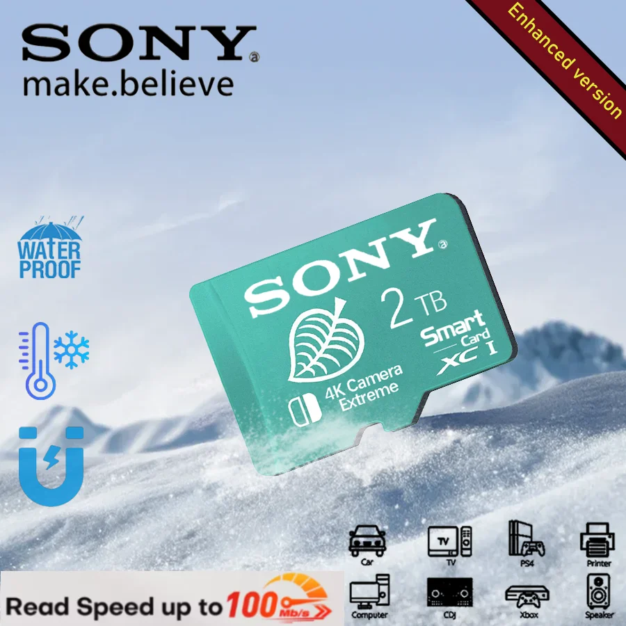 Tarjeta de memoria SONY-MiniSD con adaptador, tarjeta Flash TF para almacenamiento de mapas digitales, 2 TB, 1 TB
