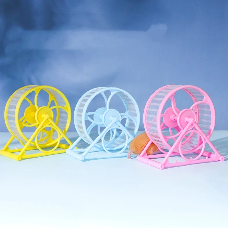 Hamster-Laufrad Ultra-Leises Anti-Verhakungs-Laufrad für Kleintiere Hamsterkäfig-Zubehör Spielzeug für Hamster – Detail 1