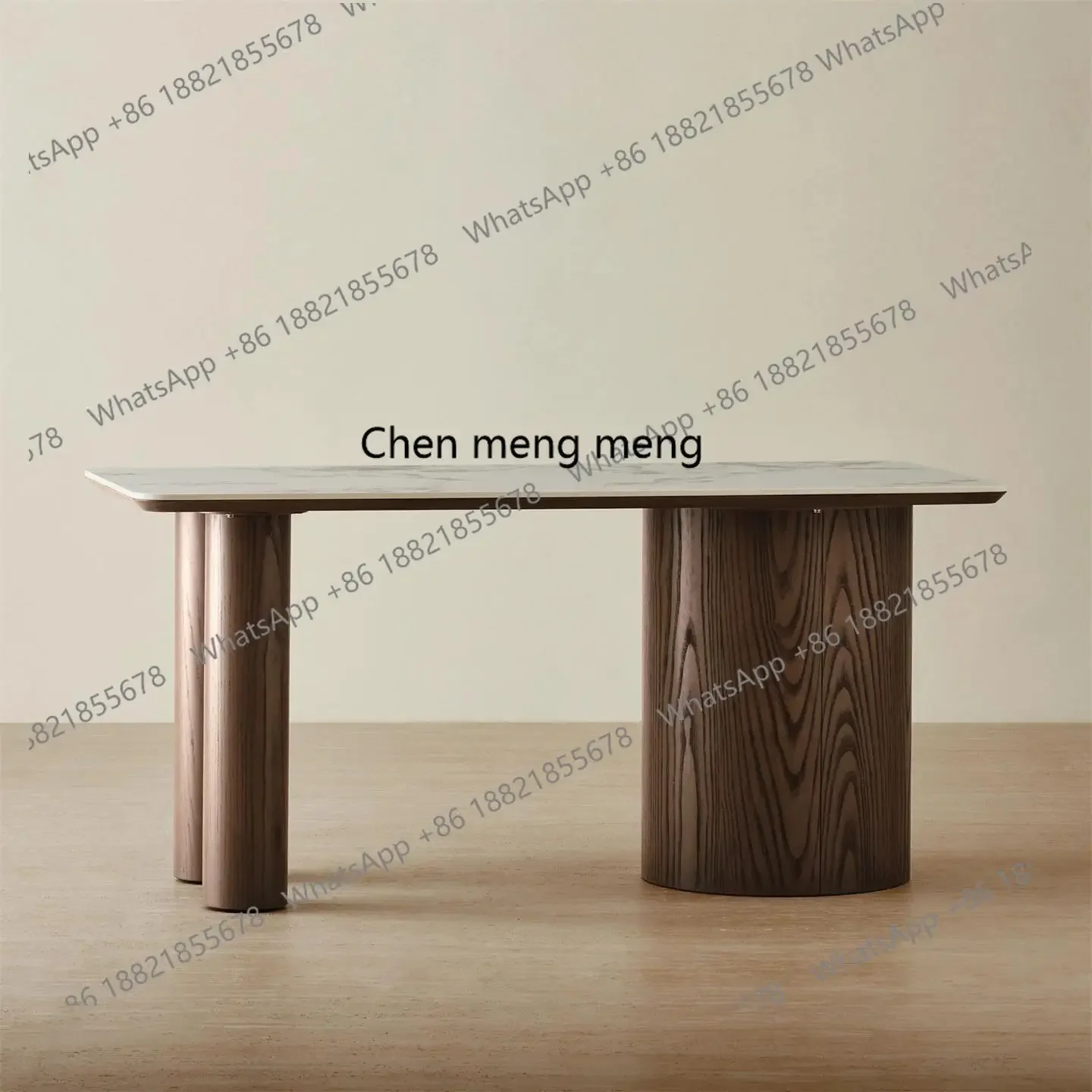 

Second-hand solid wood slate desk, household long table, vintage special-shaped high-end desk, writing desk H