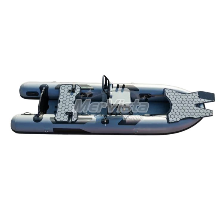 4m Professional Fishing Inflatable Boat Air Floor Inflatable Kayak Fishing with Paddle for Lake River