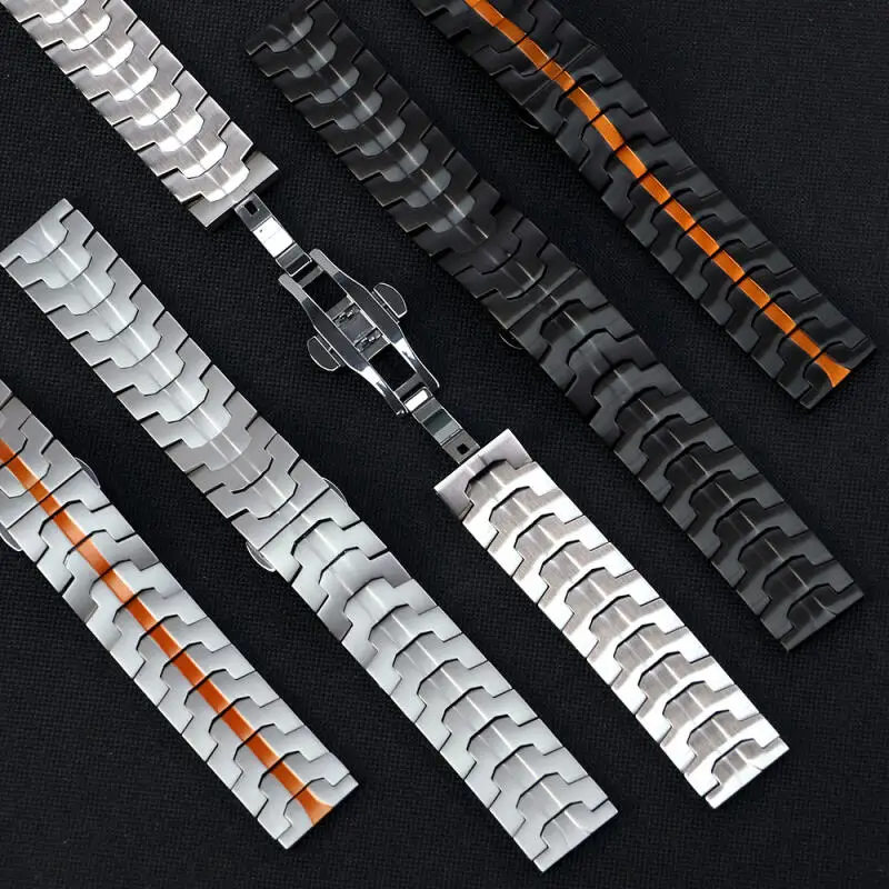 20 mm Edelstahlarmband für Samsung Galaxy Watch 4 5 6 7 40 mm/44 mm Metallarmband für 4 6 Classic 42 mm 46 mm 43 mm 47 mm Correa-Gürtel