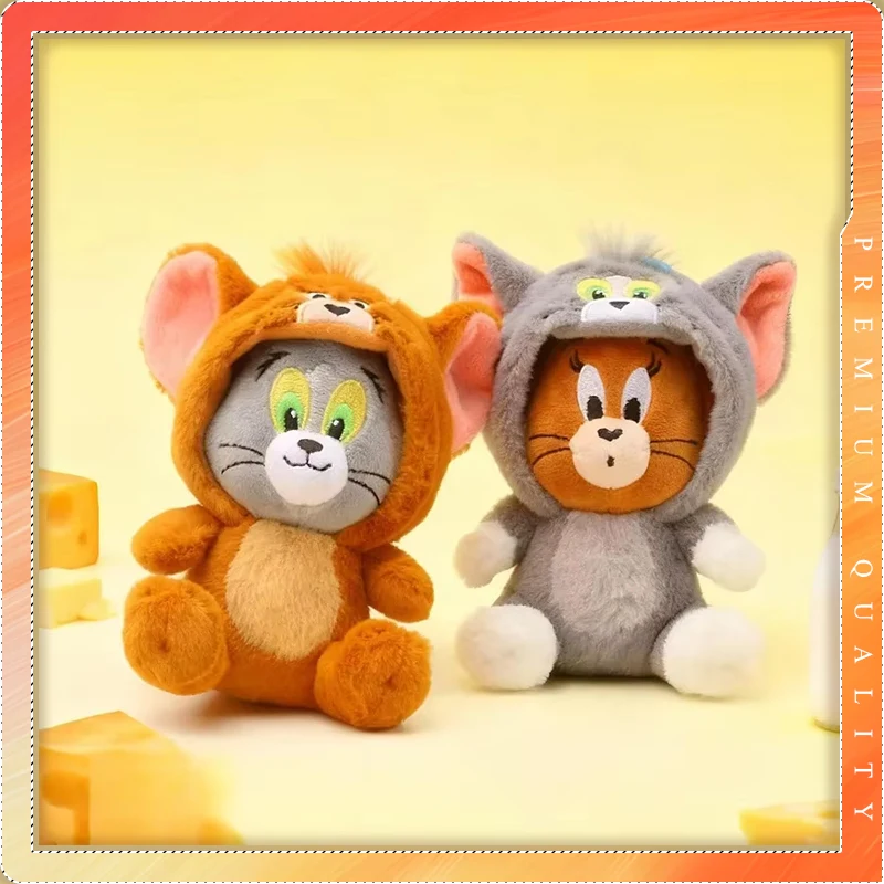 

Tom And Jerry Cute Cartoon Plush Keychain Fun Dress Up Doll Pendant Lovely Ornament Bag Decor Kids Festival Surprise Gift