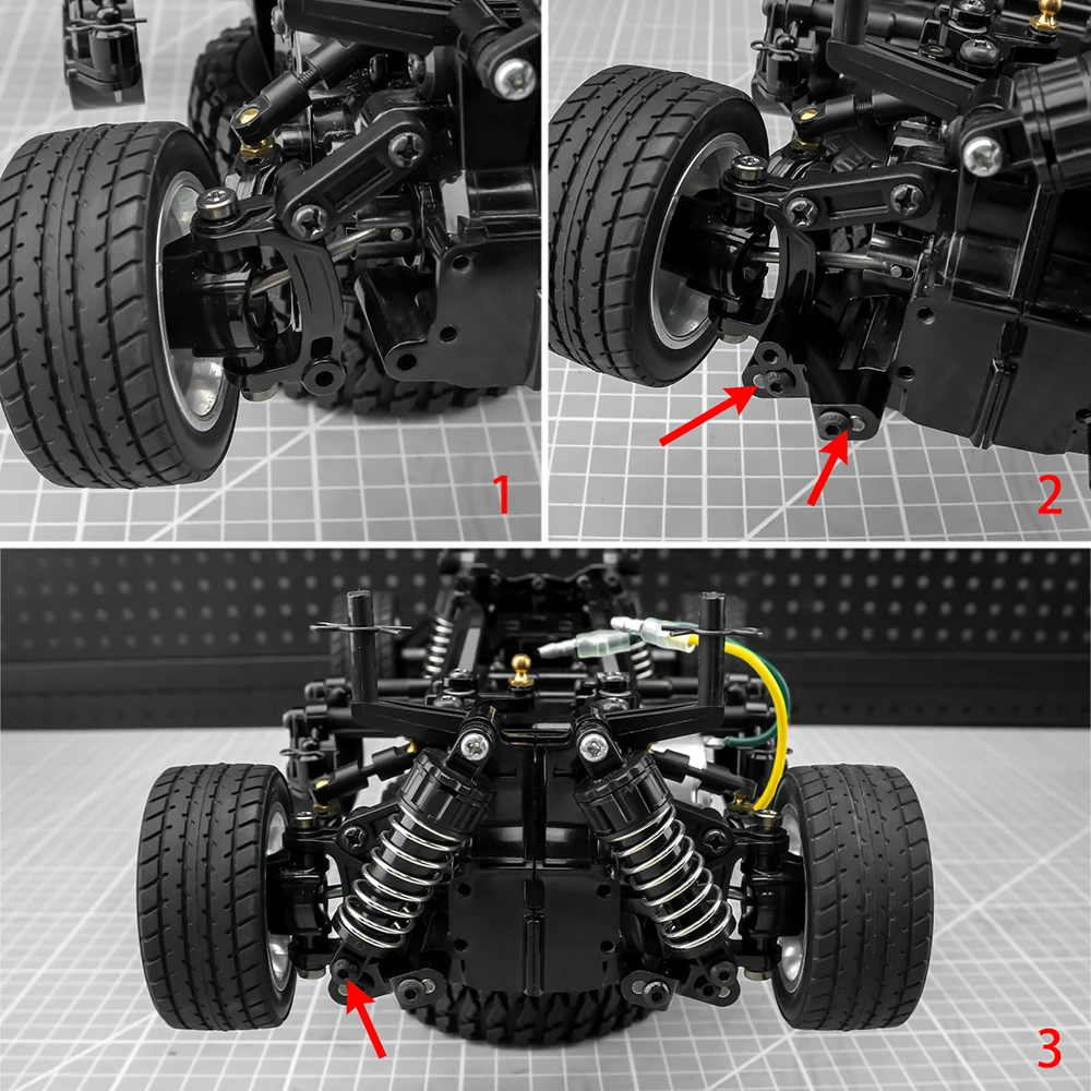 TRINOOD Diff Cup Vorder- und Hinterachse Schwingarm CVD Antriebswelle Body Post Mount Lenkungscup für 1/10 Tamiya M05 Upgrade-Teile – Detail 10
