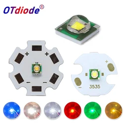 100PCS LED 1W 3W XPE High Power Chip Beads Replace XPE 3535 Lamp Cold Warm White Green Deep Red 660nm Royal Blue Full Spectrum