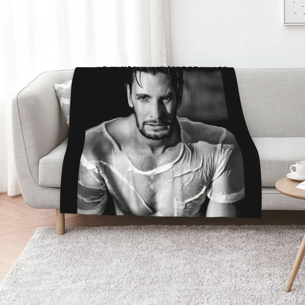 WHITE SHIRT BARNES Throw Blanket Single Thins Bed Sofas Soft Plaid Flannels Blankets