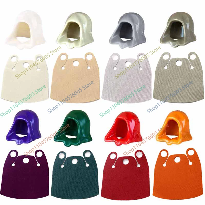 Figurine de soldat militaire médiéval, accessoires Waffen, blocs de construction, casque de chevalier, cape, armure, jouet en brique de lance S06