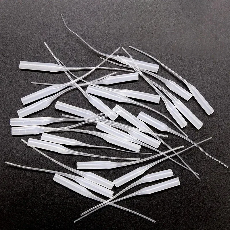 50-600Pcs Glue Micro-Tips Plastic Glue Bottle Tips Glue Extender Precision Applicator Dropping Tube Nozzle For Crafting Lab