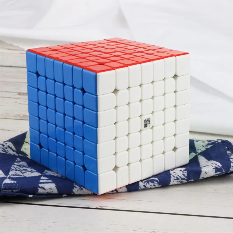 [Picube] Yj YuFu 7x7 Magnetic Magic Speed Cube Yongjun Stickerless Professional Magnets Puzzle 7x7x7 Educational Cubes Toys